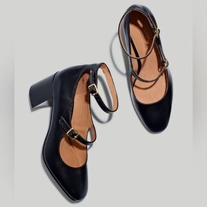 Elegant Black Mary Jane Heels